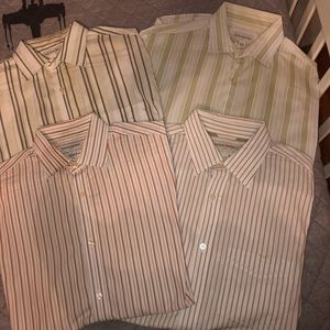 4 banana republic men’s dress shirts all size